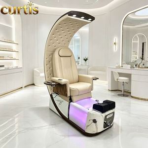 Fauteuil de pédicure inclinable moderne et élégant, qualité supérieure, système de bain à remous, massage électrique, <span class=keywords><strong>lampe</strong></span> LED 7 couleurs pour spa haut de gamme - Product Image 2