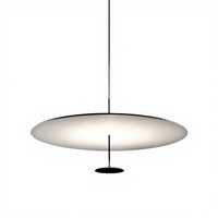 Lampu Gantung Minimalis Lumina DOT Italia untuk Restoran, Ruang Tamu, Kamar Tidur, Model Ruang Pamer, Lampu Gantung Ultra Tipis Bentuk Piring Terbang