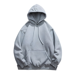 Sweat-shirt à capuche pour homme, coupe classique, couleur unie, 100% coton molletonné, décontracté, hiver, impression numérique, écologique, respirant - Product Image 1