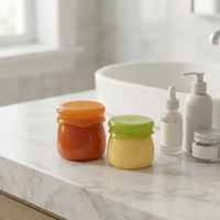 Mini pot en plastique brillant de 6g, pot à miel mignon, conteneur vide pour masque pour les lèvres, emballage d'échantillon de crème pour soins de la peau