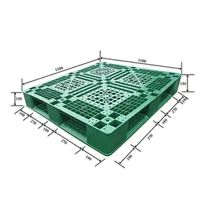 欧洲Epal 1100*1100可堆叠塑料托盘，用于地下室存储