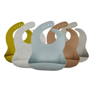 Silicone bé BIB với mở thực phẩm Catcher 100% cấp thực phẩm và độ bền cao dễ dàng làm sạch chịu nhiệt và có thể gập lại không thấm nước ai