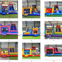 Château gonflable de qualité commerciale, très populaire, équipement de location pour fêtes d'enfants, Hupfburg avec souffleur d'air
