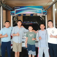 Machine de lavage de voiture automatique 360° sans contact, machine de lavage de voiture automatique en tunnel avec sécheuse