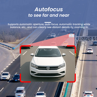 Caméra de sécurité automobile PTZ, solution MDVR, panoramique, inclinaison, zoom, 4 canaux, 4G, GPS, WIFI, DVR, zoom automatique, surveillance à distance pour véhicule d'ingénierie