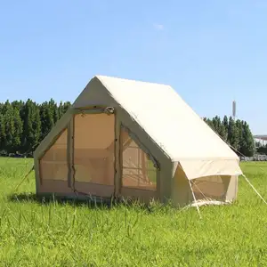 Carpa hinchable lều 4 6 personas portatil carpa de campana familiares cắm trại Para bên ngoài không khí lều