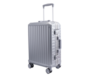 2024 Novo quadro de alumínio frente laptop bolso mala cabine tamanho 20 24 28 polegada saco do trole lado duro carry on bagagem de alumínio - Product Image 1