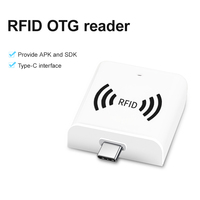 Minilector portátil tipo C de 860-960Mhz, lector RFID OTG para Control de acceso