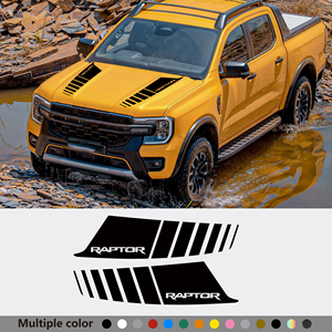 Autocollants graphiques en vinyle pour capot de voiture, décalcomanies décoratives pour Ford Ranger Raptor F-150 2015-2018, accessoires de décoration pour capot de pick-up - Product Image 5