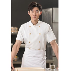 Uniforme de <span class=keywords><strong>Chef</strong></span> de Alta Gama para Hotel Vanparsun, Uniforme de <span class=keywords><strong>Chef</strong></span> Ejecutivo, Maestro de Cocina, Unisex, Poliéster Tejido, 25-35 Años, 2022 - Product Image 6