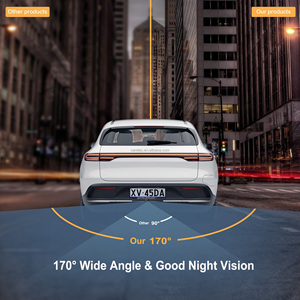 Sunway tự làm 5 inch màn hình <span class=keywords><strong>AU</strong></span> chúng tôi EU xe tấm giấy phép máy ảnh năng lượng mặt trời không dây xe máy ảnh chiếu hậu đảo ngược sao lưu máy ảnh - Product Image 4