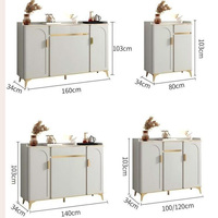 Armoire à chaussures moderne de luxe avec porte d'entrée chaussures présentoir simple mode design stockage armoire à chaussures