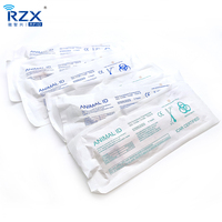 Micro-puces RFID FDX-B 134,2 kHz de petite taille 1,25*8MM, étiquettes en verre pour implantation animale et certains projets