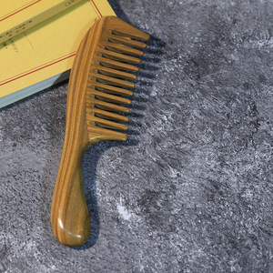 Wooden <b>Comb</b> <b>Wide</b> Tooth Sandalwood Large Size Massage <b>Comb</b> For Home Use - Product Image 4