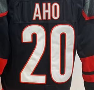 Прямая поставка, лучшее качество, сшитая Национальная хоккейная Майка Sebastian Aho - Product Image 1