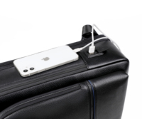 Mochila de Cuero Genuino de Alta Calidad para Viajes de Negocios, con Logotipo Personalizado, Gran Capacidad, Impermeable, para Portátil, con USB