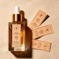 Solution d'étiquetage pour crème pour le visage TEDDY, vinyle imperméable, logo holographique personnalisé, étiquettes en rouleau pour cosmétiques