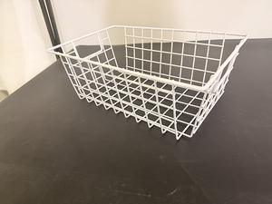 Paniers de rangement en fil métallique pour congélateur, style ferme, grands paniers organisateurs avec poignées pour le rangement et le bureau - Product Image 1