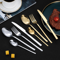 Ensemble de couverts en acier inoxydable OEM/ODM Dingyong Factory, design moderne, haute qualité, couteau à steak, fourchette, écologique, pour hôtels et restaurants