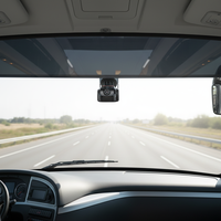 Caméra frontale universelle AHD 1080P pour camions et bus, enregistreur DVR à montage sur pare-brise avec angle de vision réglable