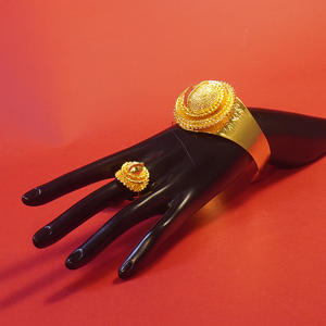 Conjunto de Joyería para Mujer de Eritrea, Collar, Aretes, Pulsera, Horquilla y Cadena para la Frente de Etiopía, para Matrimonio - Product Image 3