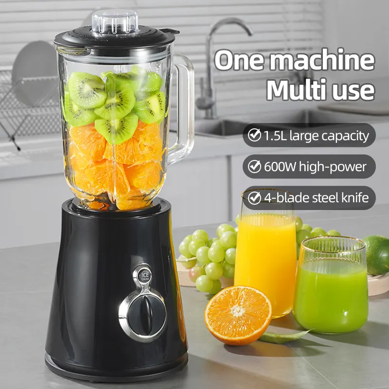 Professionnel mixeur home glass jar fruit vegetable fruit juicer countertop blender smoothie blender mixer kitchen fruit blender