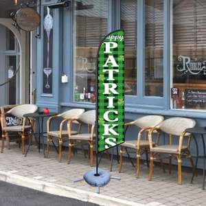 ธงขนนกเซนต์แพทริคขนาด 2.5*11.5 ฟุต ธงชายหาดสำหรับงานปาร์ตี้ริมชายหาดและการโฆษณาประชาสัมพันธ์ - Product Image 4