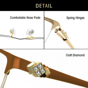 สตรีแจ็คสีเทากรอบแว่นตาทรงสี่เหลี่ยมผืนผ้าเลนส์พลาโน่ป้องกันรังสียูวี SF9021 - Product Image 4