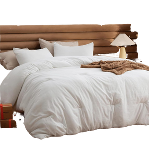 Bedsure Nữ Hoàng Kích Thước Trắng Thân Thiện Với Môi 100% Polyester Comforter Thiết Lập Tất Cả Các Mùa 3-Mảnh Hiện Đại Bộ Đồ Giường Gentlesoft Ấm Làm Đầy 1 - Product Image 1