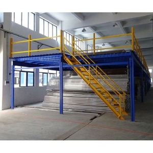 Plateforme de plancher en acier avec escalier sur mesure et garde-corps de sécurité pour entrepôt - Product Image 3