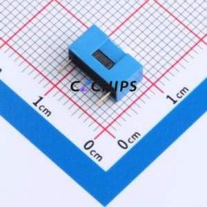 HX 2.54-1P CJPB-L DIP Switch DIP Switch Flat Toggle, Raised Type Single Pole Single Throw 1 PC Pin - Product Image 2