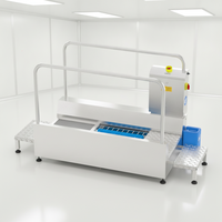 Machine automatique de nettoyage des semelles de chaussures avec brosses rotatives pour l'hygiène des entrées d'usine et la prévention de la contamination