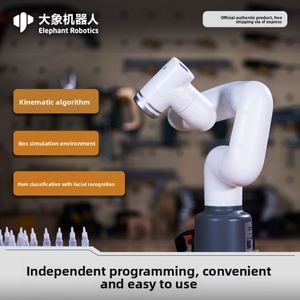 Bras robotique MyCobot 320 M5 d'Elephant Robotics, ROS open source, commercial, collaboratif, pour la manutention et la palettisation - Product Image 3