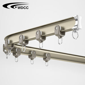 Rail de rideau courbé en forme de I en alliage d'aluminium, style industriel, accessoires pour rails de rideaux, rail de rideau courbé - Product Image 1