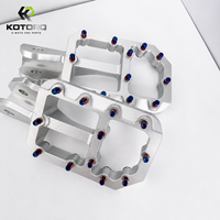 Repose-pieds CNC KOTORQ avec goupilles antidérapantes bleues brûlées, amélioration des pédales E-Moto pour accessoires de moto électrique Yozma IN 10, pièces E-Moto