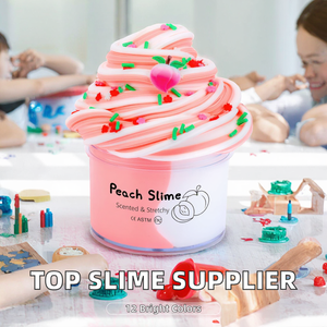 Vividyne – Fournisseurs de slime très demandés : 12 couleurs, pâte transparente dégradée effet cristal. Pâte à modeler moelleuse antiadhésive en gros - Product Image 2