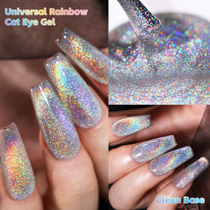 Vendeeni OEM Etiqueta Privada suministros orgánicos Universal Rainbow <span class=keywords><strong>Galaxy</strong></span> Diamond Cat Eye Gel colección polaco con imán Stick - Product Image 6