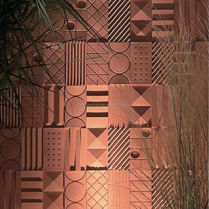 Ladrillos decorativos 3D de hormigón UHPC para paredes interiores y exteriores de apartamentos, tiendas y villas, ecológicos, Twelve Signs, 125*250*15mm - Product Image 1