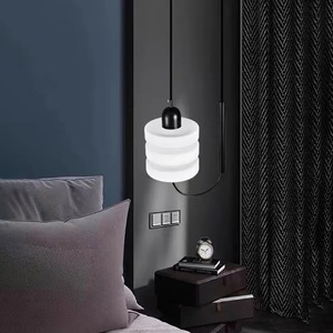 Nordic Modern Minimalist Style Glass Pendant <b>Light</b> Artistic Creative Designer Bedside Decoration for Bedroom Pendant <b>Light</b> - Product Image 1