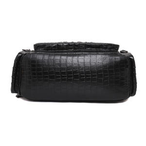 Luxury leather men's <b>backpack</b>, men's top layer cowhide crocodile pattern <b>backpack</b>, <b>large</b> capacity travel Bag Business briefcase - Product Image 4