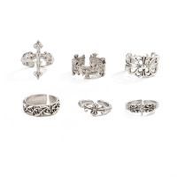 Bague en tungstène de style occidental-européen et américain, motif floral croisé, tendance, pour homme, hip-hop, pièce de niche, ambiance premium