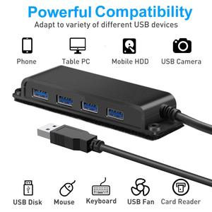 USB3.0 Super <strong>Speed</strong> 4-Port <strong>Hub</strong> Compatible with Phone Tablet PC Keyboard Card Reader &amp; Mobile HDD - Product Image 5