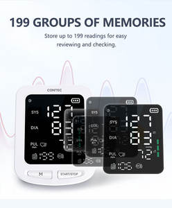 CONTEC08E <span class=keywords><strong>Monitor</strong></span> Tekanan Darah Pintar Mesin Sfigmomanometer Elektronik - Product Image 5