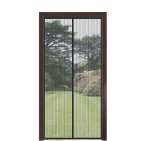 Moustiquaires magnétiques en fibre de verre de haute qualité, design moderne, rideaux de porte pliants anti-moustiques pour hôtels, prix de gros