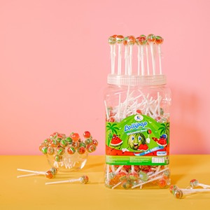 Watermelon Lollipop <b>Candy</b> Tasty Sweet Soft <b>Candy</b> Dai Long Supplies Best Quality Taste Fruit <b>Candy</b> With Stick - Product Image 2