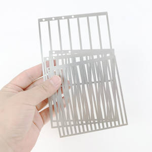 Juego de reglas de rejilla de acero inoxidable para pintura de diamante 5D, herramienta de posicionamiento DIY para taladros cuadrados y redondos - Product Image 5