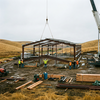 Hangars d'élevage préfabriqués en acier pour porcs, chèvres et bovins, bâtiments agricoles, abris pour bétail avec solution de projet globale