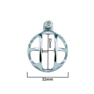 FRRK Small Negative Chastity Cage Device Elegant B Design Metal Sissy Penis <b>Rings</b> <b>Couple</b> CBT Games Play Steel BDSM Sex Toys Shop - Product Image 4