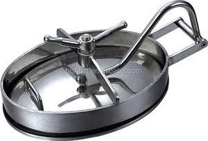 <span class=keywords><strong>Trappe</strong></span> <span class=keywords><strong>de</strong></span> réservoir industrielle personnalisée, à pression ou sans pression, <span class=keywords><strong>trappe</strong></span> en acier circulaire, carrée, elliptique avec poignées - Product Image 4