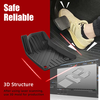 Tapis de coffre arrière de haute qualité pour MG4 EV 2022 tapis de coffre de luxe personnalisé 3D TPE antidérapant étanche